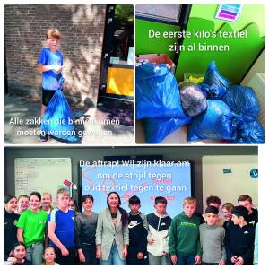 Groep 8 van De Wendakker doet mee aan TextielRace