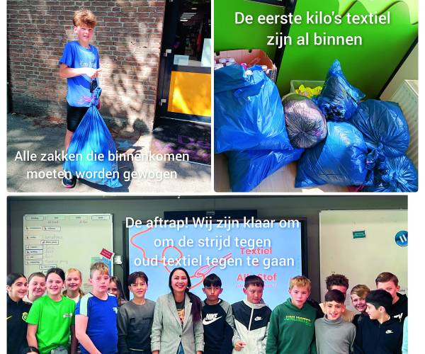 Groep 8 van De Wendakker doet mee aan TextielRace