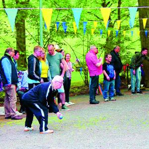Jeu de boules toernooi voor mensen met een beperking