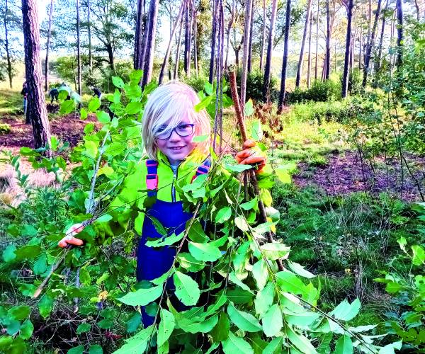 Natuurwerkochtend Grafheuvels Groote Veld op 12 oktober