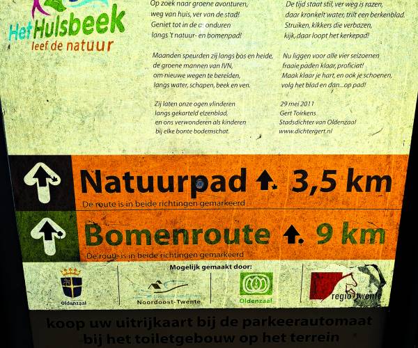 Verrassende ‘Bomenroute’ van 9 kilometer door Het Hulsbeek