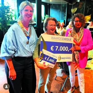 Achtduizend euro voor de Verjaardagsbox namens Inner Wheel Oldenzaal!